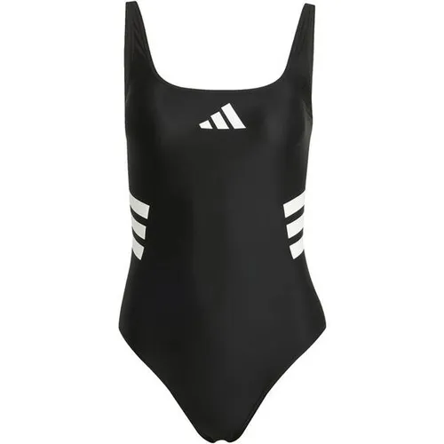 ADIDAS Damen Badeanzug 3-Streifen U-back - Badeanzüge für Damen, mit optimaler Bewegungsfreiheit und stylischem Cutout. Hergestellt aus mindestens 70 % recycelten Materialien für einen nachhaltigen Style.