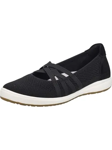 Josef Seibel Damen Klassische Ballerinas Caren 67,Weite G (Normal),Wechselfußbett,Ballet-Flats,Ausgehschuhe,Abendschuhe,schwarz,38 EU