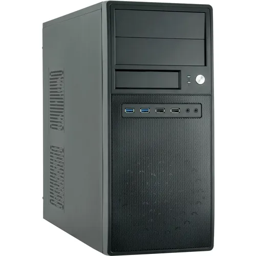Chieftec MIDI Gehäuse Uni CG-04B-OP ATX - Schwarz, flexibles Design mit umfangreicher Anschlussvielfalt und optimaler Kühloption