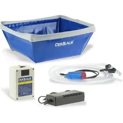 Der Blaue Set mit Akku inkl. Wanne, Pumpsystem, Netzteil und Schlauch