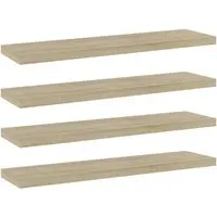 vidaXL Bücherregal-Bretter 4 Stk Sonoma-Eiche 40x10x1,5 cm 805128