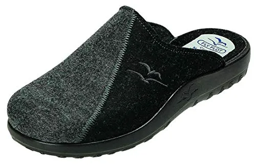 Fly Flot Pantoletten 46 EU - Bequeme Hausschuhe mit flexibler PU-Laufsohle für sicheres Gehen und einem stilvollen Design, perfekt für entspannte Stunden zu Hause.