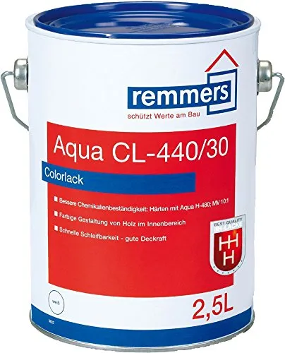 Remmers Aqua CL-440/30-Colorlack, 5ltr weiß