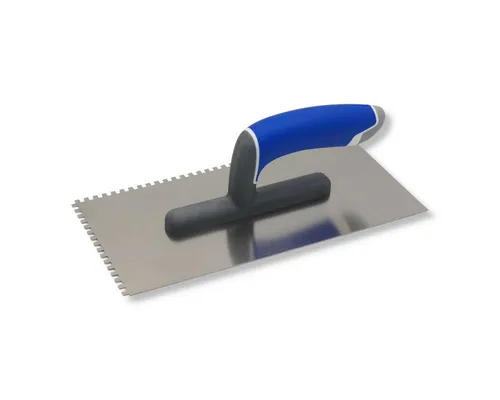 DEWEPRO Zahnkelle DEWEPRO 3K Zahnkelle 4x4 mm Edelstahl 270x130mm, 3-Komponenten-Griff