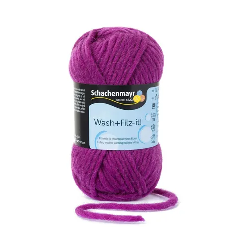 WASH+FILZ-IT! von Schachenmayr - PFLAUME (00026) - 50 g / ca. 50 m Wolle