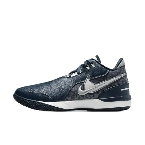 Nike Herren ZM Lebron NXXT GEN AMPD Basketballschuh, Armory Navy/Light Silver-Sail, 42.5 EU
