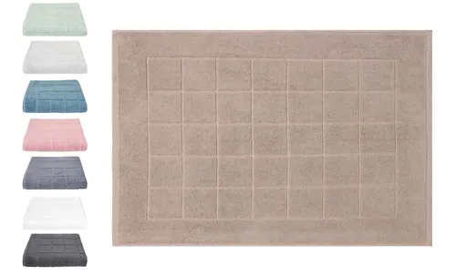 Betz Badematte Badvorleger Berlin Größe 50x70 cm Qualität 650 g/m², beidseitig nutzbar, Baumwolle, maschinenwäsche