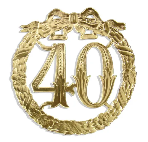 Kunze Deko-Buchstaben Jubiläumszahl 13 cm [Ziffer 10-100]