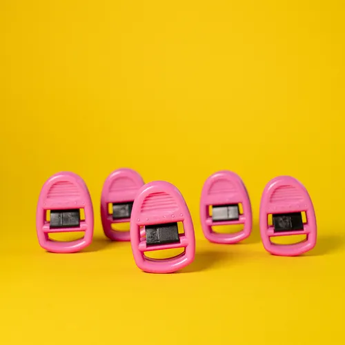 Clipso Sockenklammern Sockensortierer Sockenclips Sockenhalter 5er Set pink