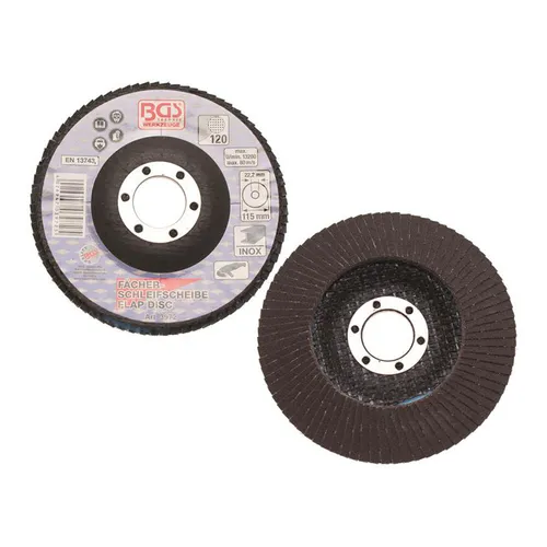 Fächer-Schleif-Scheibe, Körnung 120, Ø 115 mm