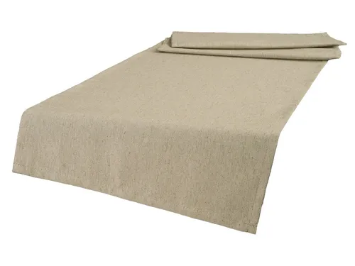beties Tischläufer Wunschton (1-tlg, 1 Stück Tischläufer), Tischläufer ca. 40x130 cm, unifarben, einfarbig melange-beige