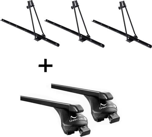 3x Fahrradträger ORION + Relingträger Quick L für Kia Ceed II Kombi - Praktisches Set aus 3x Fahrradträgern und einem Relingträger für Kia Ceed II Kombi ab 2012. Ideal für den sicheren Transport aller Fahrradtypen, einfach zu montieren und mit Sicherheitsverriegelung.