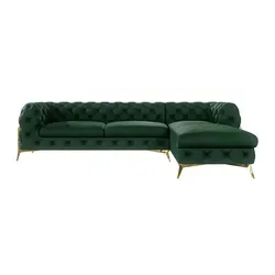 S-Style Möbel Ecksofa Ashley mit Ottomane von S-Style Möbel