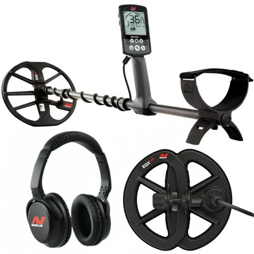 Minelab Equinox 800 - Multifrequenz Metalldetektor, wasserdicht bis 3 Meter und ideal für alle Bodenbedingungen