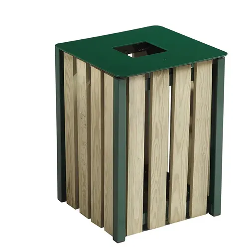 EDEN Mülleimer Rossignol 50 L Holz moosgrün von Rossignol