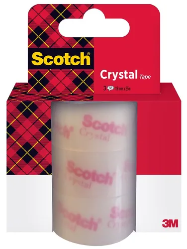 Scotch Klebefilm Crystal Clear 600 19 mm x 25 m kristallklar 3 Rollen