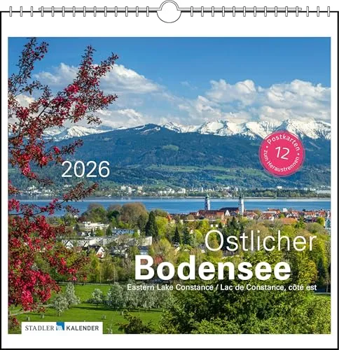 Östlicher Bodensee 2026: Postkarten-Tischkalender