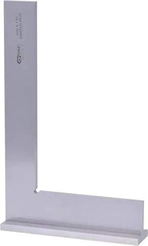 KS Tools 300.0315 Anschlagwinkel 200mm - Zimmermannswinkel für präzise Arbeiten im Maschinenbau, ideal zur Kontrolle von Rechtswinkligkeit, Parallelität und Ebenheitstoleranzen.