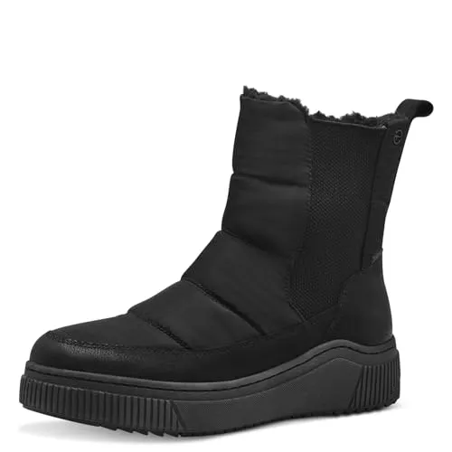 Tamaris COMFORT Damen Winterstiefel - Gefüttert, Wasserabweisend, Schwarz, 39 EU - Wanderschuhe mit Thermo-Einlegesohle für warme Füße, wasser- und kälteabweisend dank Tex-Funktion. Komfort und Stil vereint für kalte Wintertage.