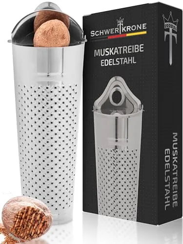 Schwertkrone® Muskatnuss Reibe 11cm [EDELSTAHL]