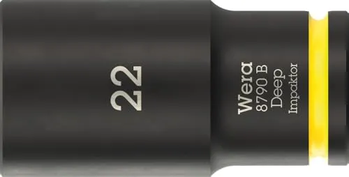 Wera 05005562001 8790 B Impaktor Deep Steckschlüsseleinsatz mit 3/8