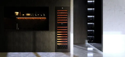 Swisscave Einbauweinkühlschrank WIB-178DFP. 2-Zonen, 178cm, 94 Flaschen, Panel Ready, 5 Jahre Garantie, für 94 Standardflaschen á 0,75l,Panel Ready Tür, Zwei Temperaturzonen, Edle Sapele-Holztablare