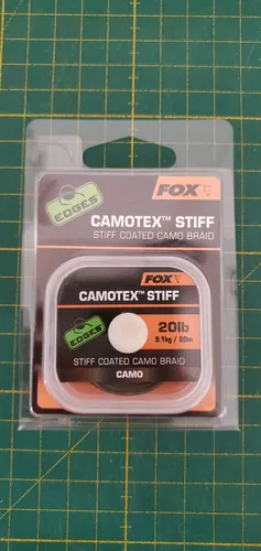 Fox Camotex Stiff Coated Camo Braid 9,1kg (20lb) / 20m von Fox