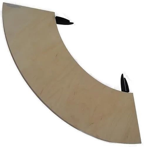 Anstecktisch 1/4 für 80cm 8mm Feuerplatte Umrandung 25x100cm Tisch #76