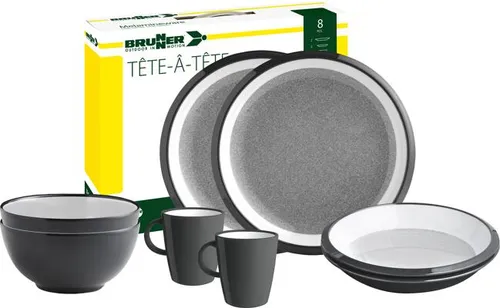Brunner Granyte Geschirrset, 8-teilig