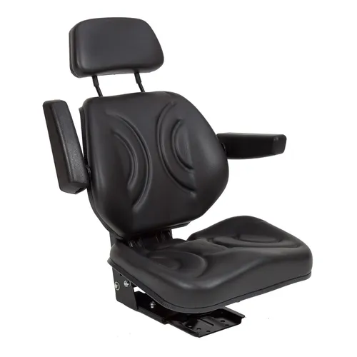 DEMA Traktorsitz ST11BS-07BE – Ergonomischer Schleppersitz mit Armlehnen
