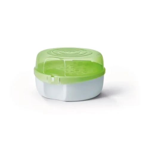 MAM Mikrowellen-Sterilisator, einfache Sterilisation für Babyflaschen, Schnuller und Sauger, Grün