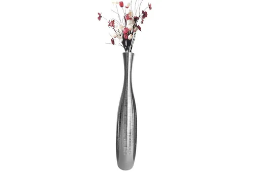 trends for living Edelste Deko-Bodenvase Silber 50 cm in silber von trends for living