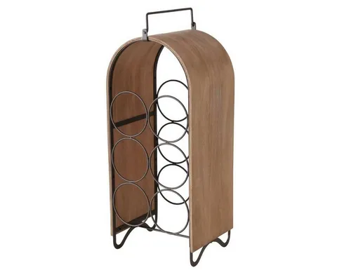 BOLTZE GRUPPE GmbH Weinregal Loft CHIANTI für 6 Flaschen - Stilvolles Weinregal Loft CHIANTI für 6 Flaschen, 50 cm hoch. Ideal zur Präsentation Ihrer Weinsammlung. Robuste MDF-Holz- und Eisenkonstruktion, modernes Design und einfache Handhabung für jeden Raum.