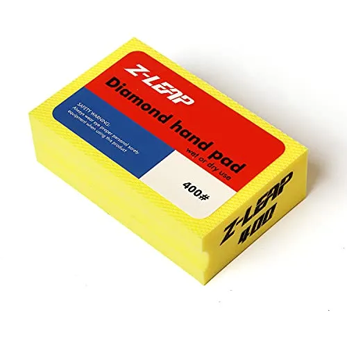 Z-LEAP Diamant-Handpolierpads für Glas, Marmor, Beton, Schaumstoff, Schleifblöcke für Körnung 400