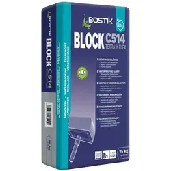 Bostik Block C514 Terra 1K Flex Dichtschlämme 25kg Sack - Baumaterial für dauerhafte Abdichtung, früh belastbar und ideal für erdberührte Bauwerke wie Keller und Tiefgaragen.