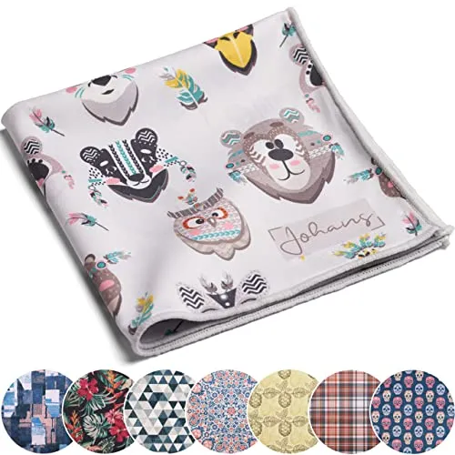 Johans® XXL Mikrofasertuch zur Reinigung von Smartphone, Tablet, Brille, Display, Kamera | Displaytuch, Brillenputztuch, Reinigungstuch | Optikerqualität in 30x30cm (Little Friends)