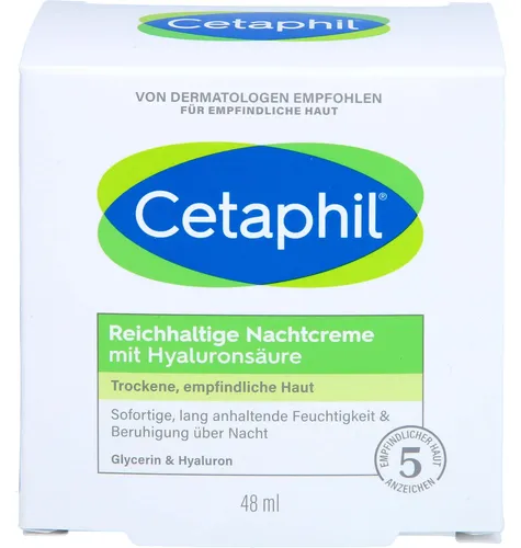 Galderma CETAPHIL reichhaltige Nachtcreme mit Hyaluronsäure 48 g