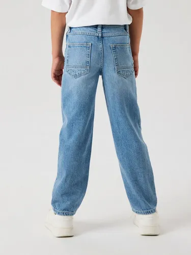 Name It NKMRYAN STRAIGHT JEANS - Schlagjeans mit weitem Bein, aus pflegeleichtem Denim in Light Blue, ideal für lässige Outfits und komfortable Passform.