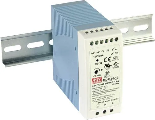 Mean Well MW MDR-60-5 Hutschienen-Netzteil (DIN-Rail) 5 V/DC 10A 50W Anzahl Ausgänge:1 x Inhalt 1St.