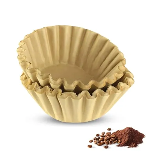 Nicoone Korbfilter Kaffeefilter,50 Stück Papierfilter Korbfilter Kaffeefilter aus Holzfasern,1-4 Tassen Coffee Filter Paper für Hausgemachten Kaffee zu Hause,Kaffeeläden,Büros