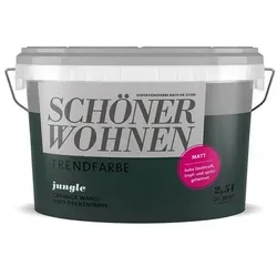 Schöner Wohnen Trendfarbe Jungle matt, 2,5 Liter - Farben - Hochwertige Wohntrendfarbe in stilvollem Jungle matt, ideal für kreative Raumgestaltungen und ein harmonisches Ambiente.