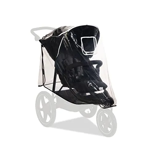 hauck Universal Regenschutz für Dreirad Kinderwagen - Regen- & Windschutz für Kinderwagen: Universelle Regenhaube mit Belüftungsfenstern, reflektierend für mehr Sicherheit und ideal für Buggys wie hauck Runner.