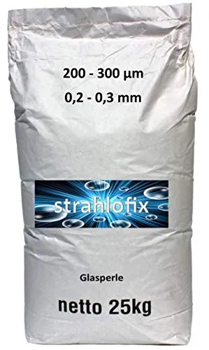 Strahlmittel Glasperlen 25 kg (200-300 µm) von strahlofix