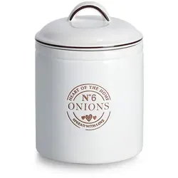Zeller Present Vorratsdose Onions, Keramik, 1620 ml - Frischhaltedosen für Zwiebeln, geruchsneutral und lebensmittelecht, ideal zur Aufbewahrung und Dekoration in Ihrer Küche.