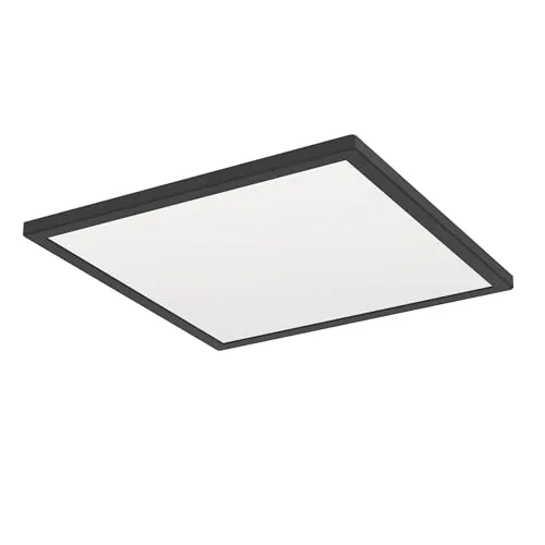 Eglo Deckenleuchte Rovito-R schwarz 39 x 39 cm - Moderne Deckenleuchte in elegantem Schwarz, ideal für stilvolle Wohnräume und sorgt für eine angenehme Beleuchtung.