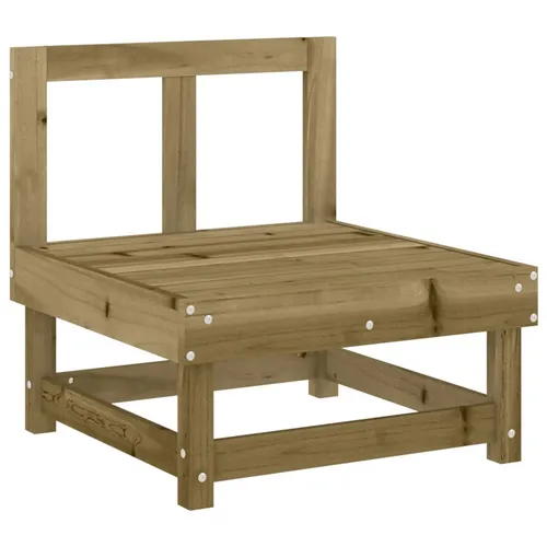 vidaXL Garten-Mittelsofa Kiefernholz Imprägniert - Gartenmöbel - Robustes, imprägniertes Kiefernholz für Wetterbeständigkeit und langlebigen Komfort. Ideal für entspannte Stunden im Garten oder auf der Terrasse.