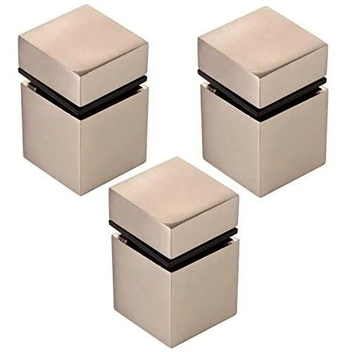 Stück SO-TECH® Bodenträger CUBE II Edelstahloptik Glasbodenträger Bodenträger 3