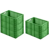 PROREGAL CHEFGASTRO SuperSparSet 5x Eurobehälter - Obstkörbe: Stabiler Obst- und Gemüsekasten mit 43 Litern Volumen, ideal für Gewerbe und Heimarbeit, temperaturbeständig und unempfindlich gegenüber Säuren.