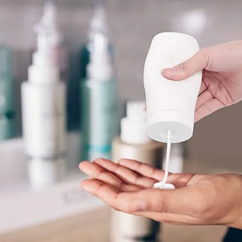 Atyhao Seifenspender, 240 ml, manuelle Handseifenspender, Lotion, Shampoo, weiche Silikon-Flasche, einfaches Drücken für Küche und Badezimmer (2#)
