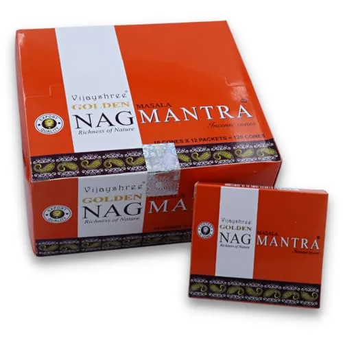 Räucherkegel LAVISA, Meditation, Aromatherapie, Duft, Atmosphäre für Zuhause, Satya, Goloka, Golden Nag